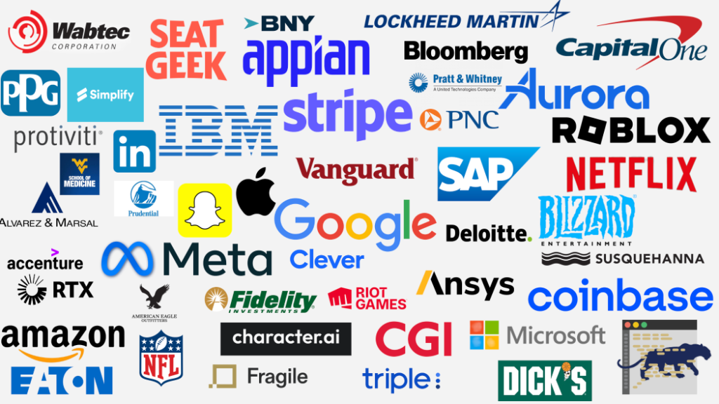 Companies where CSC members have interned